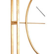Trinity Gold Finish Metal Wall Clock