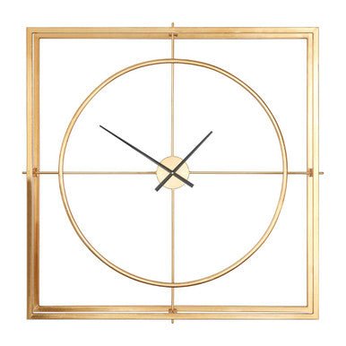 Trinity Gold Finish Metal Wall Clock