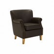 Trinity Brown Leather Effect Armchair