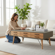 Trinity Coffee Table With Six Drawers