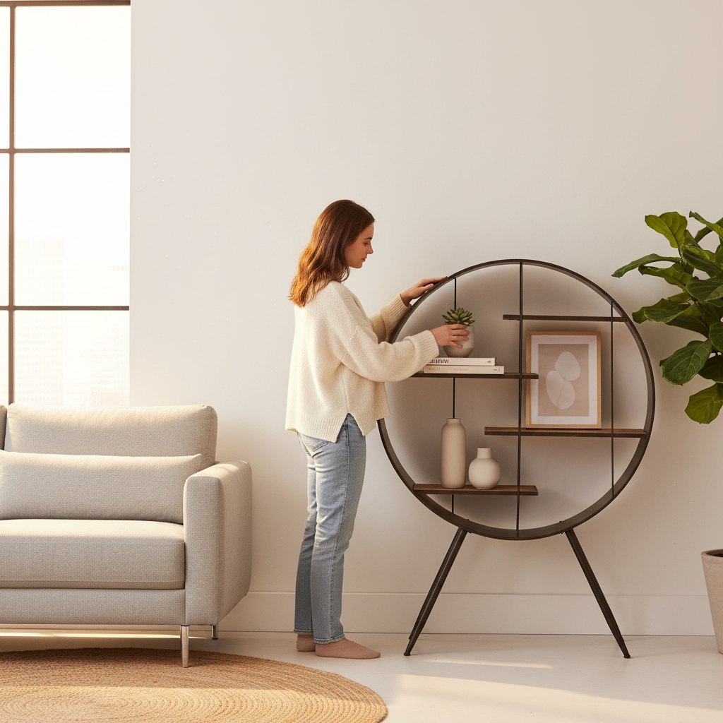 Trinity Round Shelf Unit