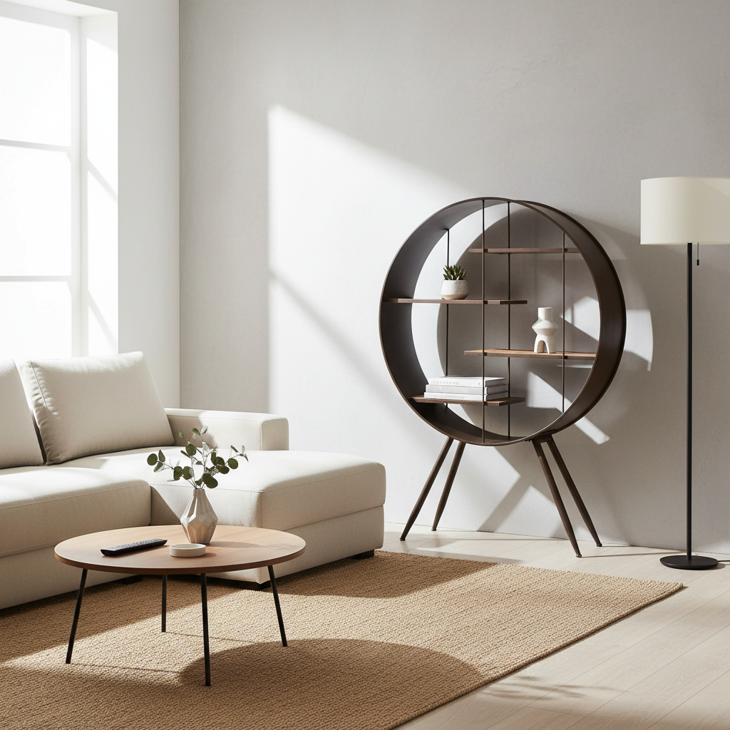 Trinity Round Shelf Unit