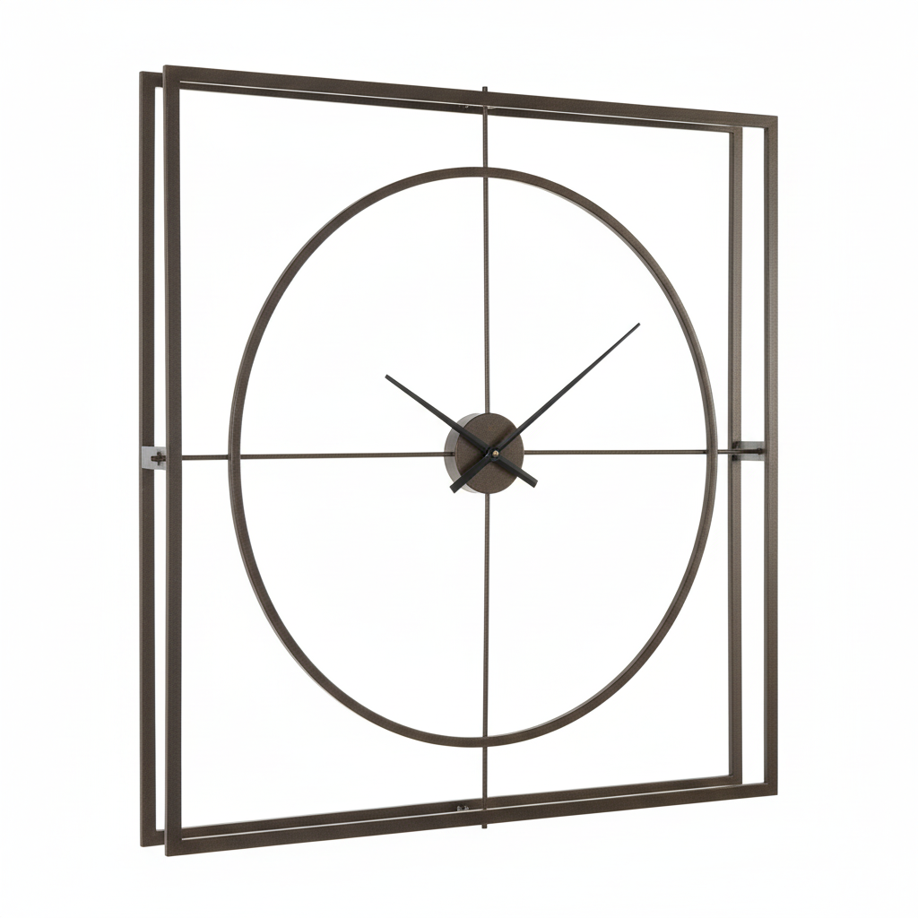 Trinity Rust Finish Wall Clock