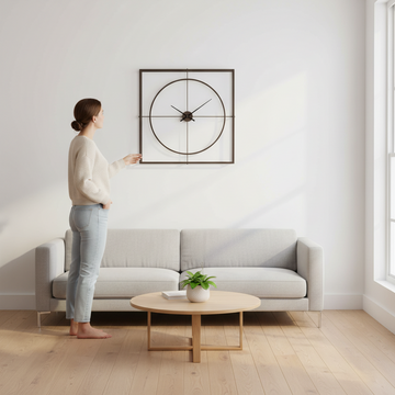 Trinity Rust Finish Wall Clock