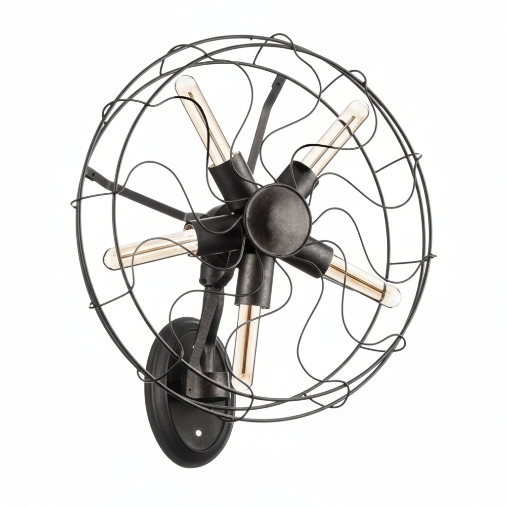 Trissoni Vintage Fan Design Wall Light