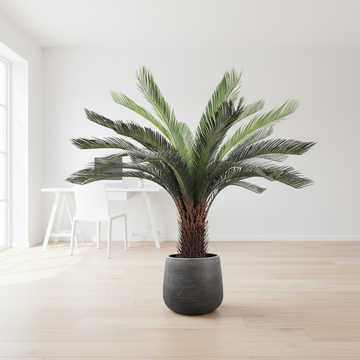 Tropical artificial palm tree, large palm branch, palm leaf, potted plant, family living room, office, hotel decoration