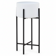 Trosa Large White And Black Floor Standing Planter