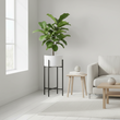 Trosa Large White And Black Floor Standing Planter