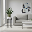 Trosa Small White And Black Floor Standing Planter