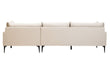 Troyes Cream Three Seat Right Chaise Sofa