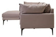 Troyes Grey Three Seat Left Chaise Sofa