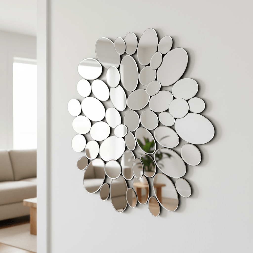 Tufa Pebble Mirror