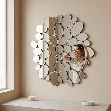 Tufa Pebble Mirror