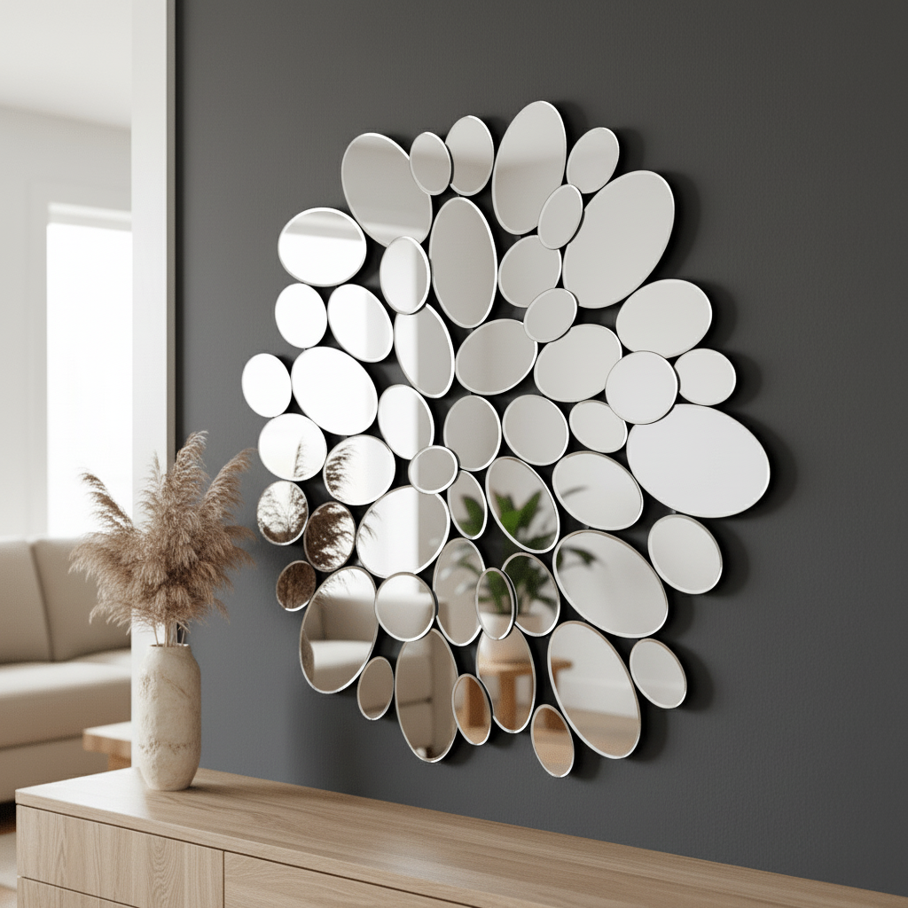 Tufa Pebble Mirror
