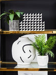 Tundra Black And White Vase