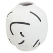 Tundra Black And White Vase