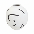 Tundra Black And White Vase