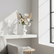 Tundra White and black Large Vase