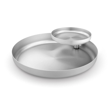 Tweo Premium Brushed Stainless Steel Two-Tier Bowl - 1.162kg