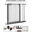 UBRAVOO Baby Gate for Doors and Stairs, Height 100 cm, Safety Pet Gate, Automatic Closure, Triple Locking