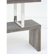Ulmus Grey Elm Wood 4 Tier Bookshelf