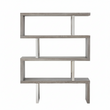 Ulmus Grey Elm Wood 4 Tier Bookshelf