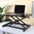 Ultra - Slim Single Top Height Adjustable Standing Desk Riser, Compact Sit Stand Desktop Converter for Monitor or Laptop