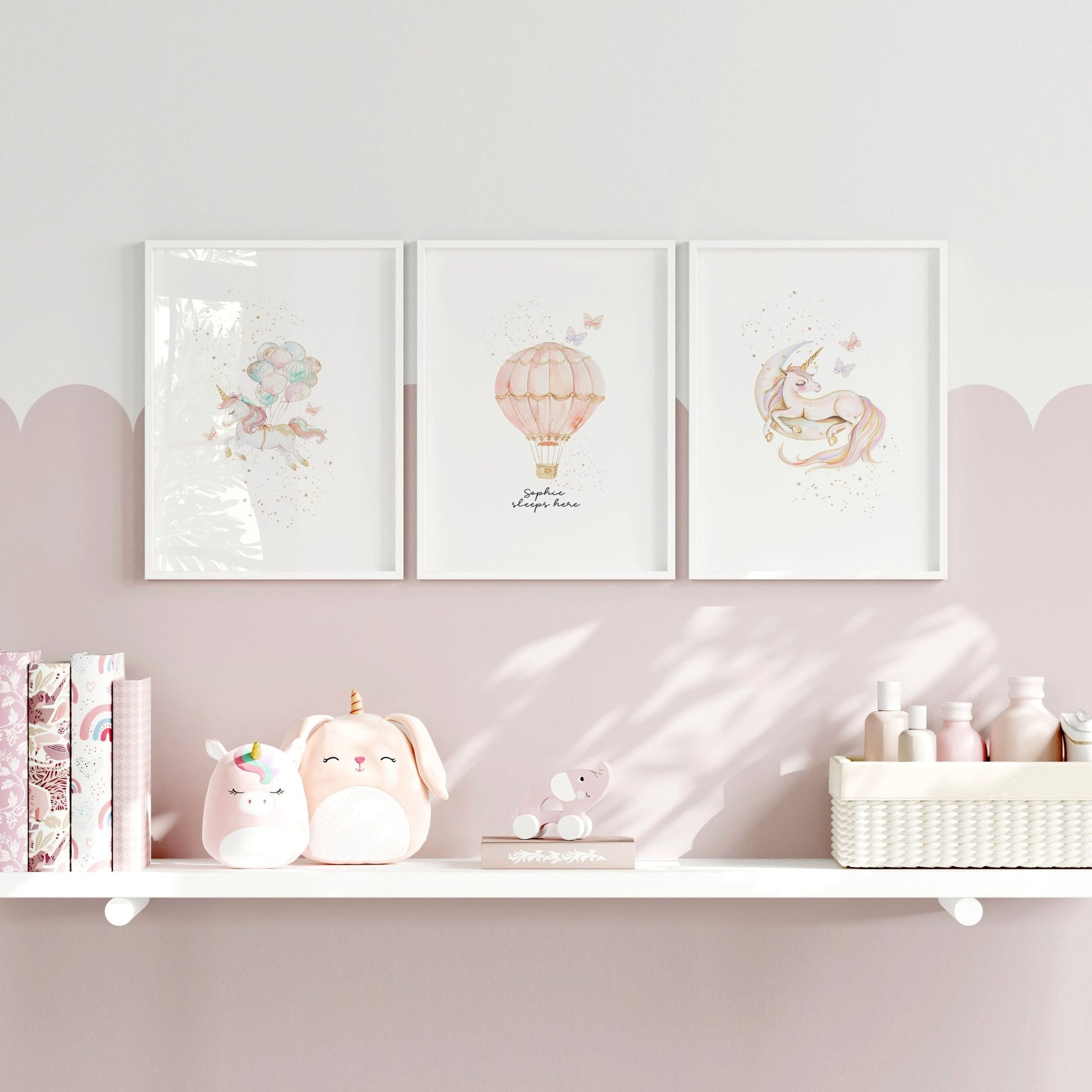 Unicorn Art | Set of 3 wall art prints