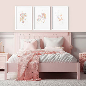 Unicorn Wall Art | Set of 3 wall art prints