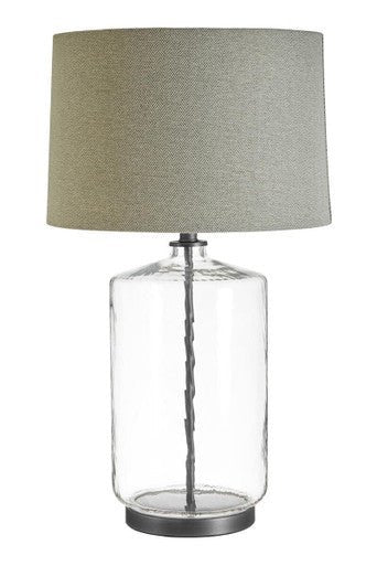 Unita Table Lamp With Grey And Black Shade