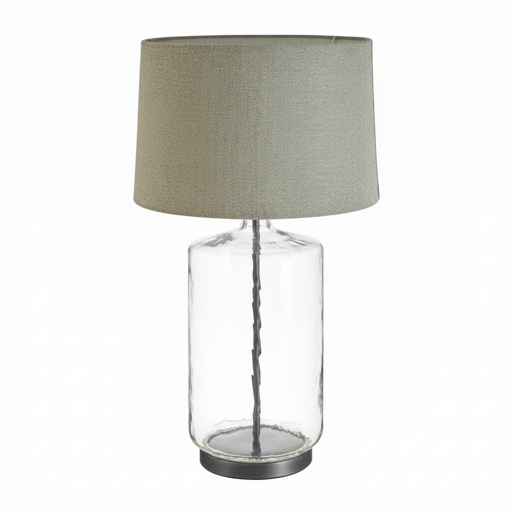 Unita Table Lamp With Grey And Black Shade