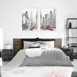 Urban Artwork London Skyline Sketch Wall Art Prints | Set of 2