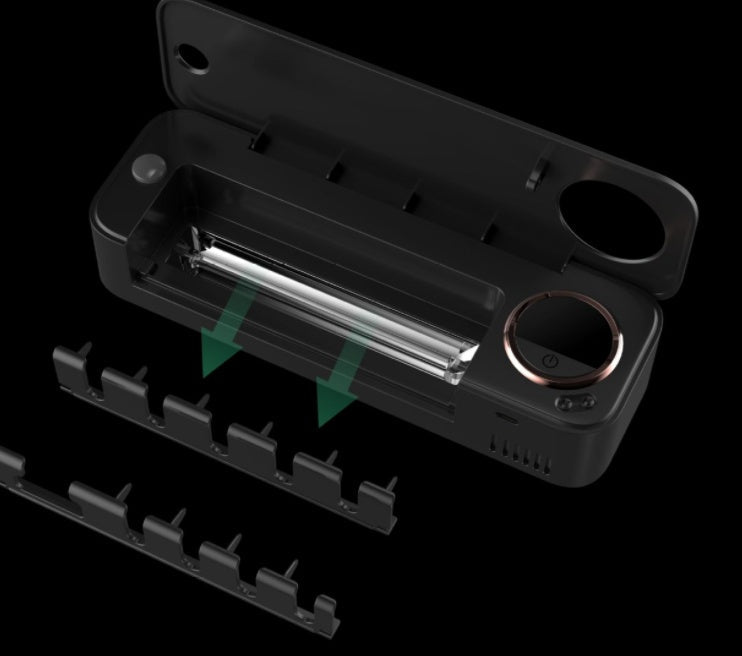 UV Toothbrush Holder Sterilizer Rechargeable Tooth Brush With LED Display Drying Wall - mounted For Bathroom Accessor