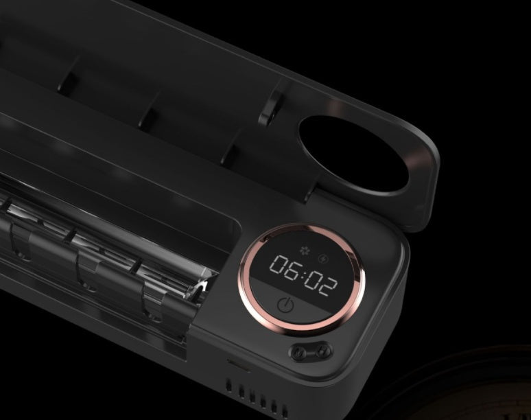 UV Toothbrush Holder Sterilizer Rechargeable Tooth Brush With LED Display Drying Wall - mounted For Bathroom Accessor