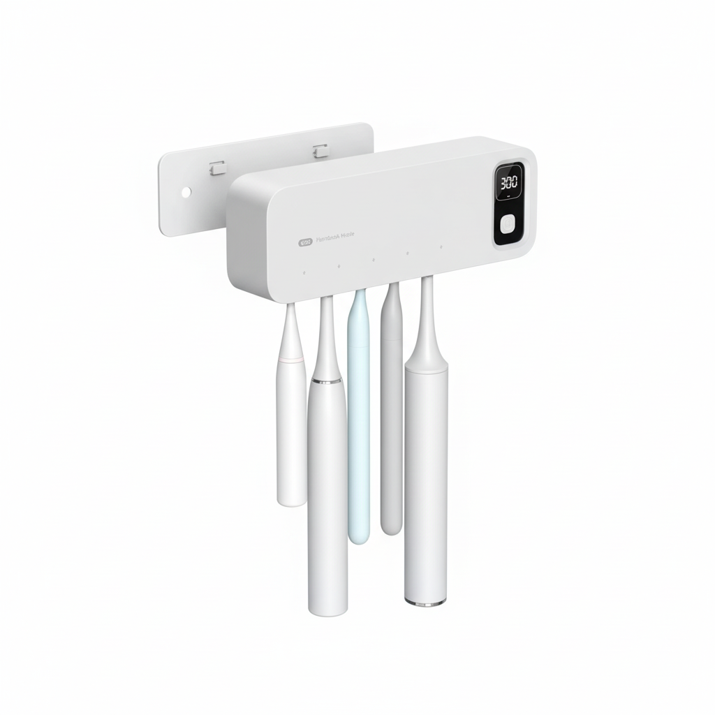 UV Toothbrush Holder Sterilizer Rechargeable Tooth Brush With LED Display Drying Wall-mounted For Bathroom Accessor
