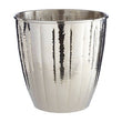 Vaco Hammered Bathroom Nickel Finish Waste Bin