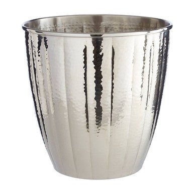 Vaco Hammered Bathroom Nickel Finish Waste Bin