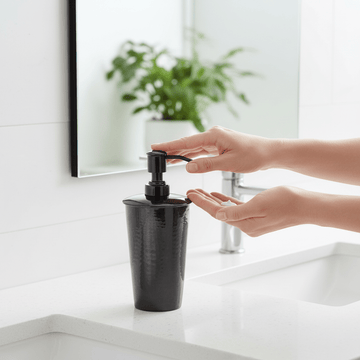 Vaco Hammered Black Nickel Finish Lotion Dispenser