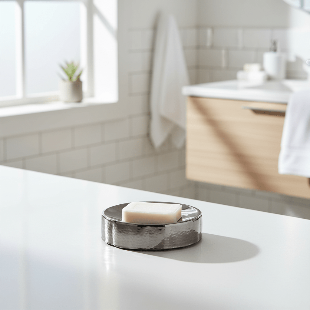 Vaco Hammered Black Nickel Finish Soap Dish