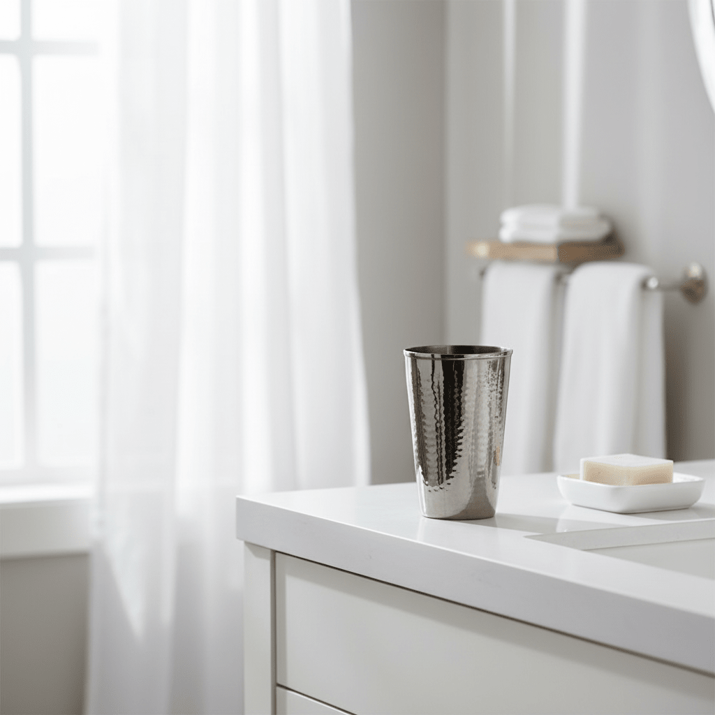 Vaco Hammered Black Nickel Finish Tumbler