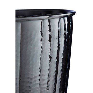Vaco Hammered Black Nickel Finish Waste Bin