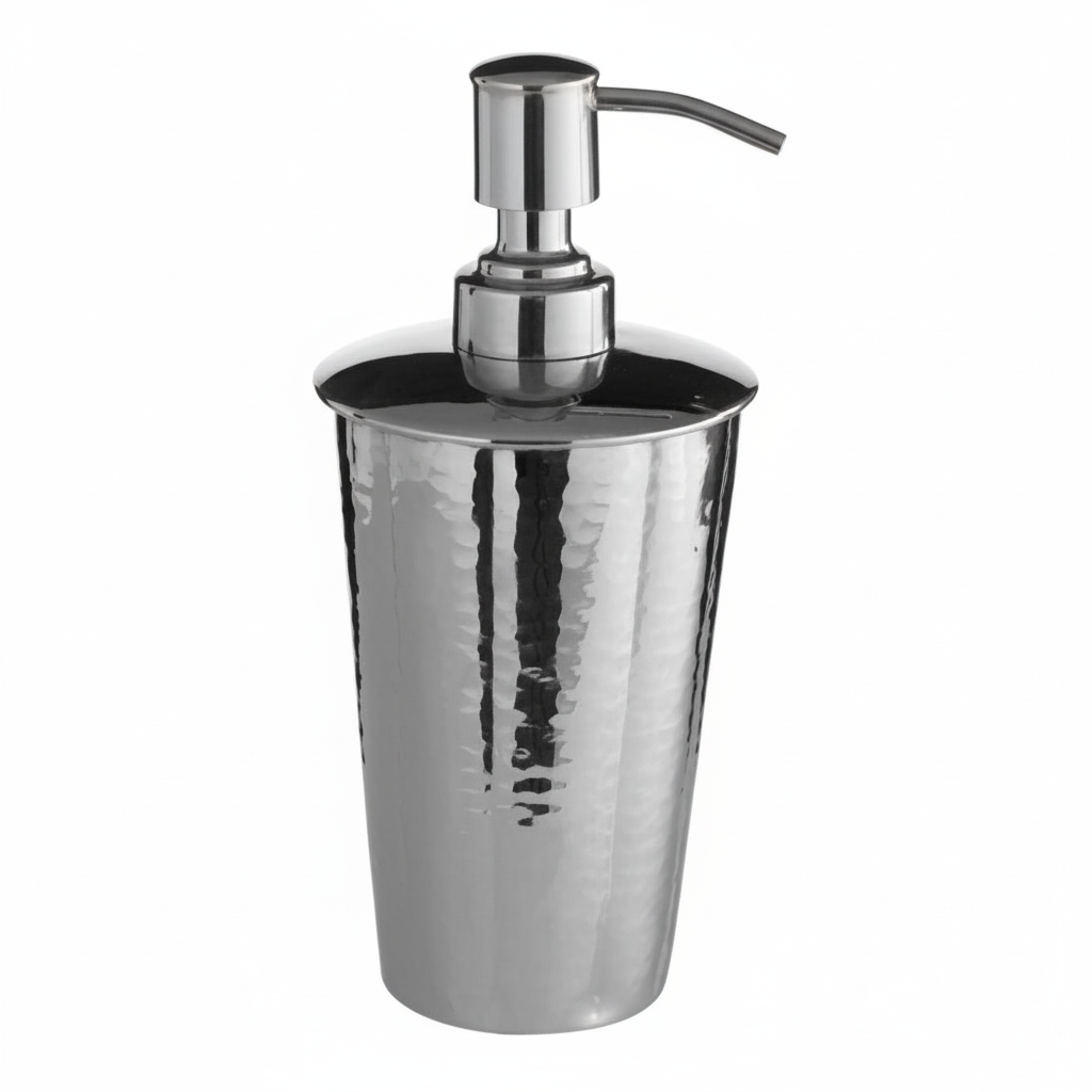 Vaco Hammered Bathroom Nickel Finish Lotion Dispenser