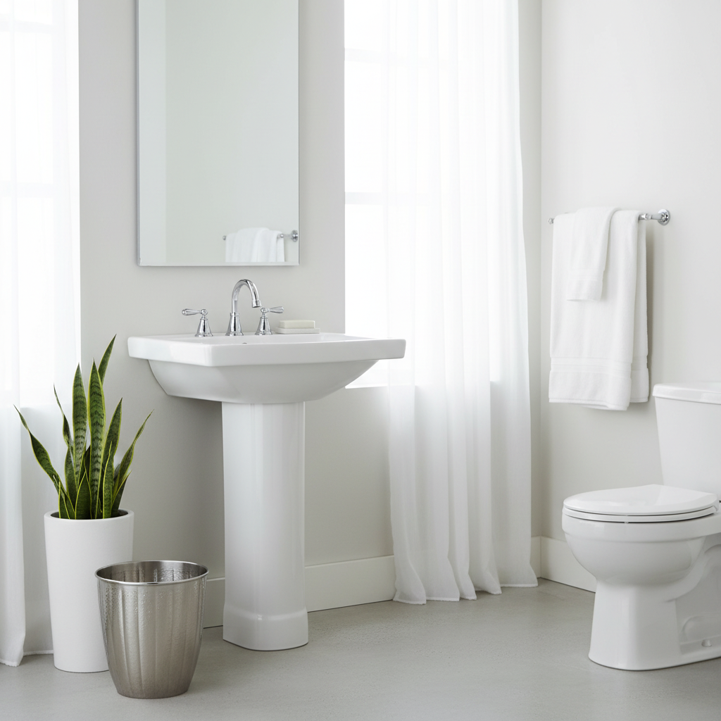 Vaco Hammered Bathroom Nickel Finish Waste Bin