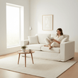 Valensole 2 Seat Cream Fabric Sofa