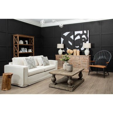Valensole 3 Seat Cream Fabric Sofa