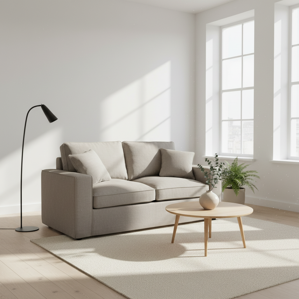 Valensole 2 Seat Grey Sofa