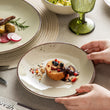 Vancasso 16/32/48 - Piece Ceramic Beige Stoneware Dinnerware Set with Dinner Plate,Dessert Plate,800ml Bowl, Mug Tableware Set