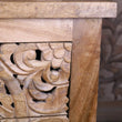 Vansura Carved Bedside Table 2 Drawer