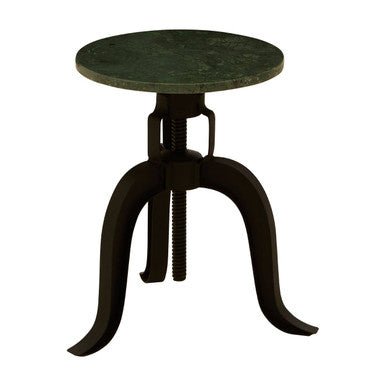 Vasco 3 Leg Bar Stool With Green Marble Top