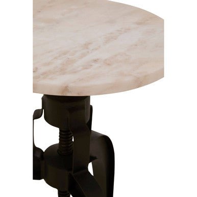 Vasco 3 Leg Bar Stool With White Marble Top
